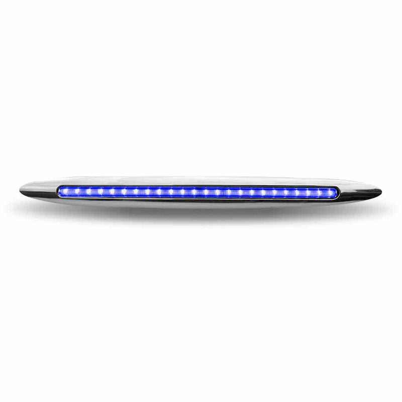 TLED-F17B Slim Marker 17" Flatline Blue LED MARKER Light Gray