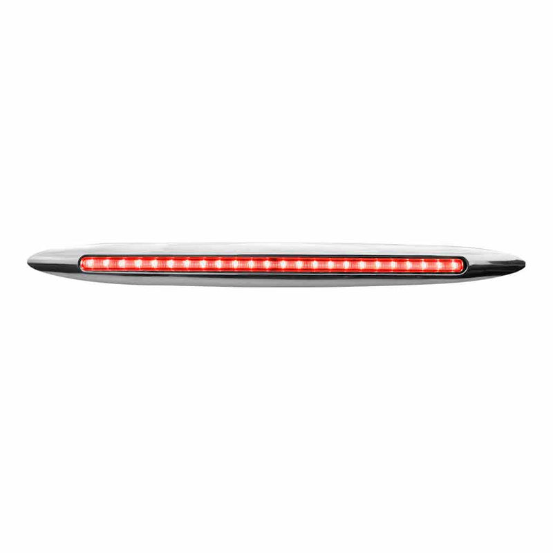TLED-F17R Slim Marker 17" Flatline Red LED (24 Diodes) MARKER Light Gray