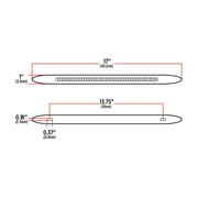 TLED-F17W Slim Marker 17" Flatline White LED (24 Diodes) MARKER Beige