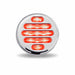 Light Gray TLED-F2CR 2" Flatline Clear Red LED (9 Diodes) MARKER