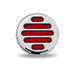 Light Gray TLED-F2R 2" Flatline Red LED (9 Diodes) MARKER