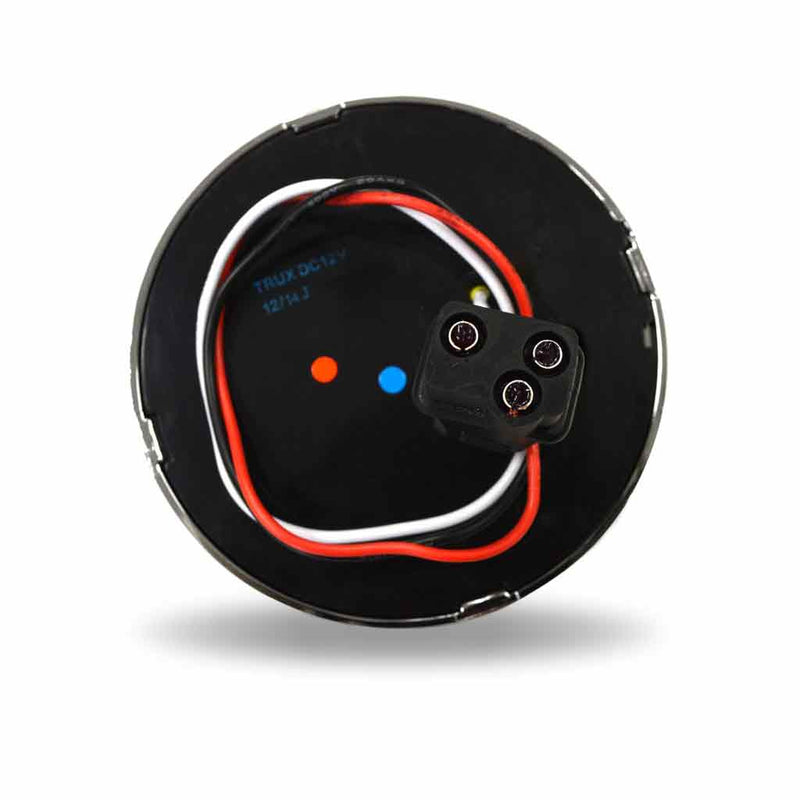 TLED-F4CR 4" Flatline Clear Red LED (49 Diodes) #TLED-F4CR 4" ROUND Gray