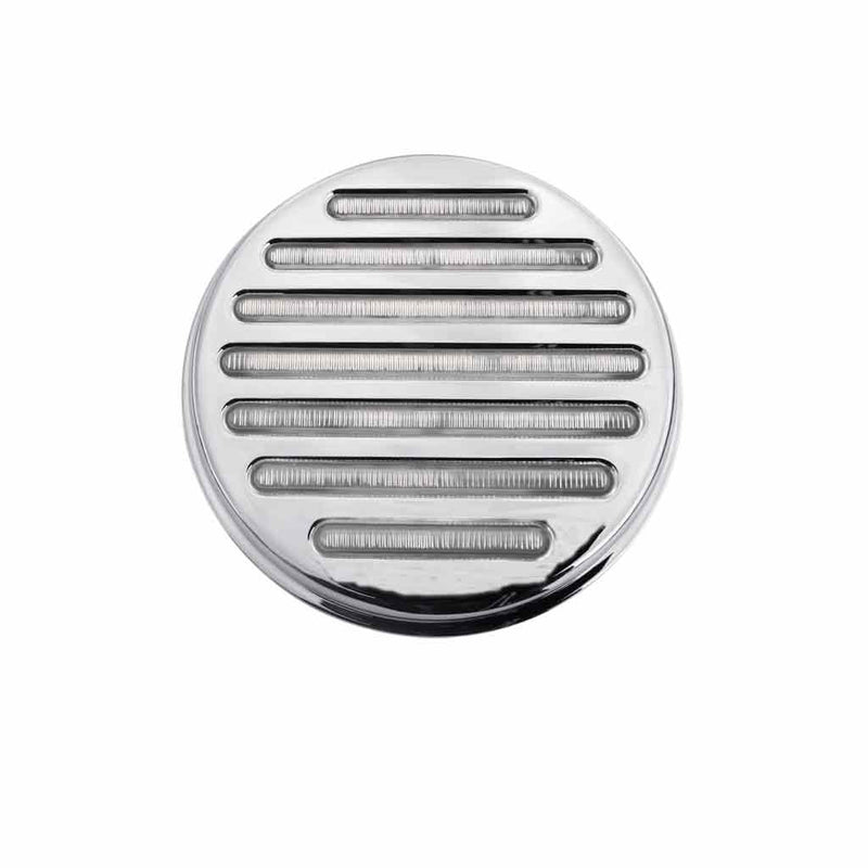 TLED-F4CR 4" Flatline Clear Red LED (49 Diodes) #TLED-F4CR 4" ROUND Light Gray