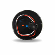 TLED-F4R 4" Flatline Red LED (49 Diodes) 4" ROUND Gray