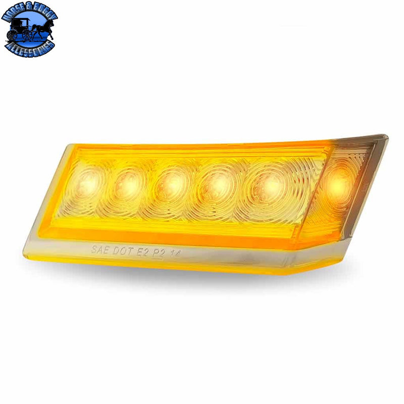 TLED-FC200CA FTL. Clear Amber Side Turn & Clearance Marker w/ Underglow LED Light – Driver | 6 Diodes