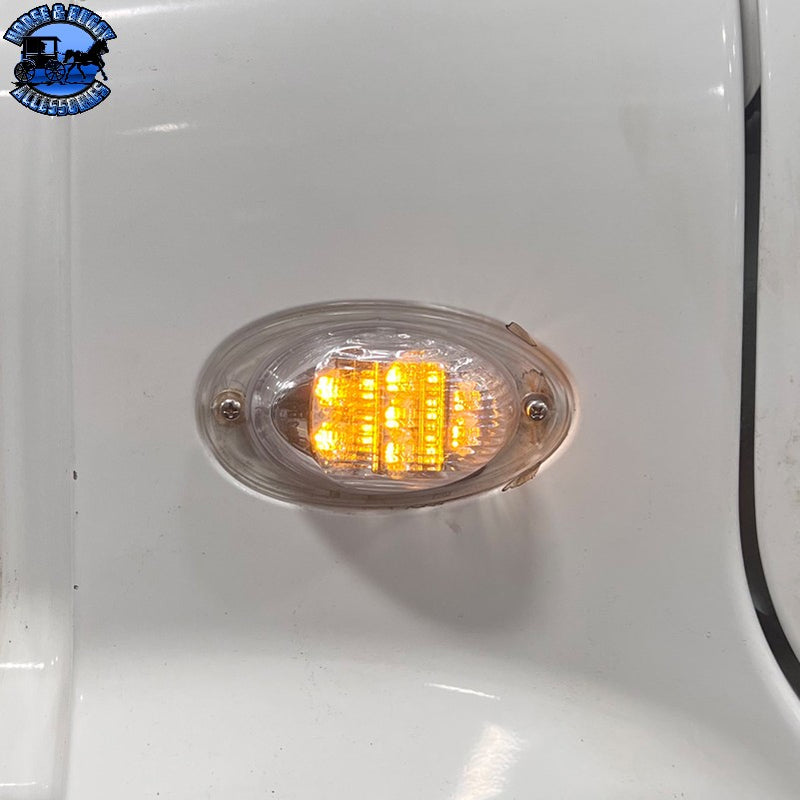 TLED-FC300CA FTL. Clear Amber Side Turn & Clearance Marker | 7 Diodes