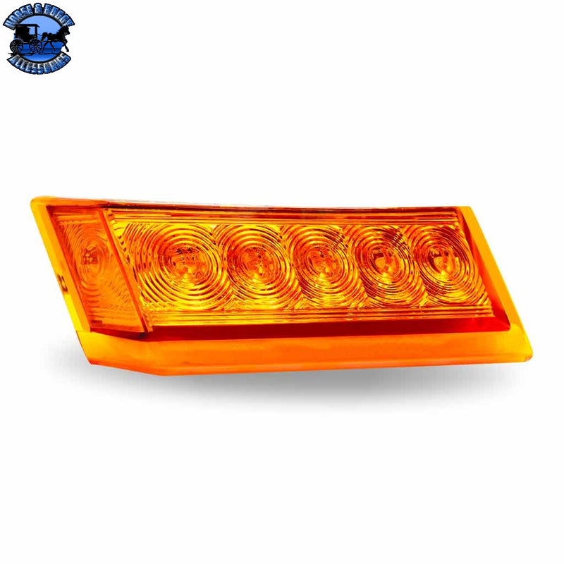 TLED-FC400A FTL. Amber Side Turn & Clearance Marker w/ Underglow LED Light – Passenger | 6 Diodes
