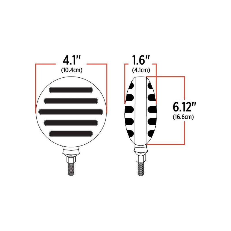 TLED-FDC Flatline Double Face Combination Clear LED DOUBLE FACE Dark Slate Gray