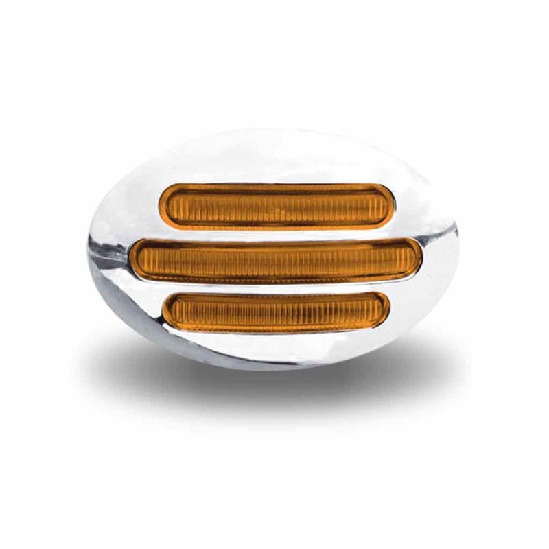TLED-FG2A Small Marker Flatline Amber LED (13 Diodes) MARKER Light Gray