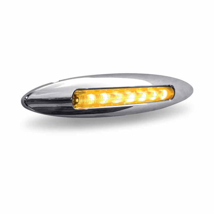 Gray Slim Marker Flatline Amber LED (9 Diodes) MARKER