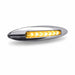 Gray Slim Marker Flatline Clear Amber LED (9 Diodes) MARKER