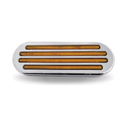 Oval Flatline Amber LED (52 Diodes) 6" OVAL Light Gray