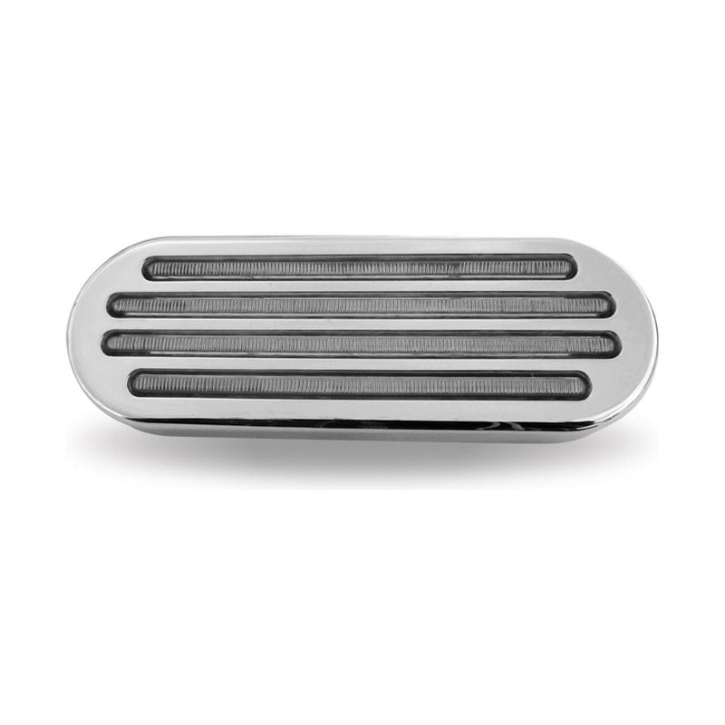 TLED-FOCR Oval Flatline Clear Red LED (52 Diodes) STOP/TURN/TAIL Gray