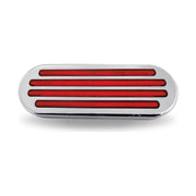 Oval Flatline Red LED (52 Diodes) STOP/TURN/TAIL Light Gray