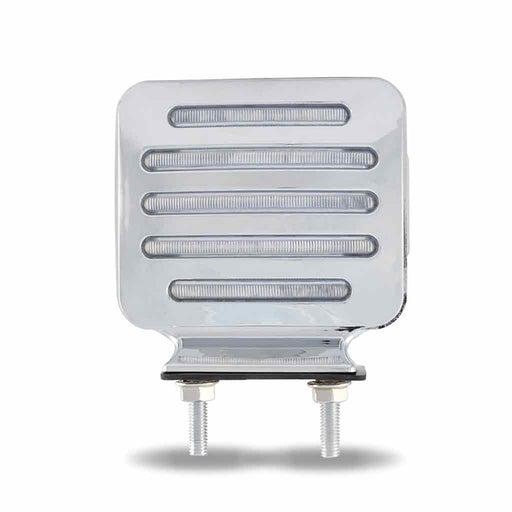 Light Gray Flatline Double Face Double Post Square Clear LED DOUBLE FACE