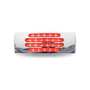 TLED-FTCR 2x6" Flatline Clear Red Trailer LED (22 Diodes) 2"X6" TRAILER Light Gray