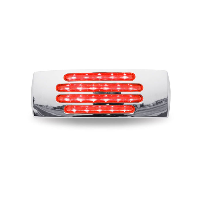Light Gray TLED-FTCR 2x6" Flatline Clear Red Trailer LED (22 Diodes) 2"X6" TRAILER