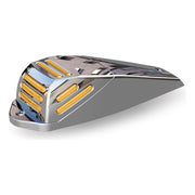 TLED-FX98 Amber to Blue Square LED Flatline Cab Light with Housing – 46 Diodes SLIM MARKER Light Slate Gray