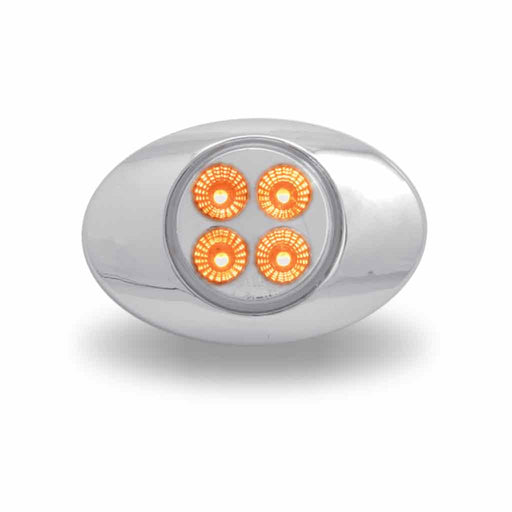 Gray Marker M3 Style Dual Revolution Amber/White LED (4 Diodes) m3