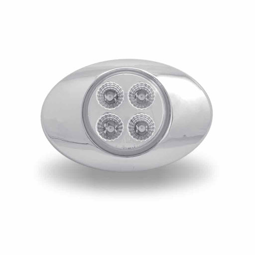 Gray Marker M3 Style Dual Revolution Amber/White LED (4 Diodes) MARKER
