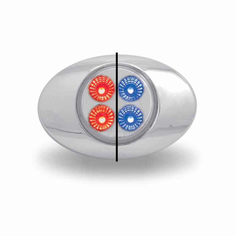 TLED-G2XRB Marker M3 Style Dual Revolution Red/Blue LED (4 Diodes) m3 Gray