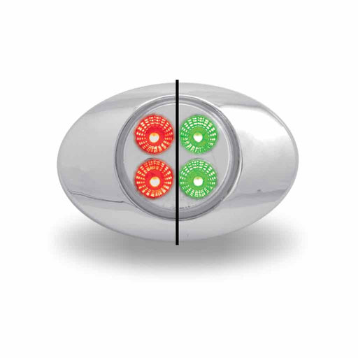Gray Marker M3 Style Dual Revolution Red/Green LED (4 Diodes) MARKER