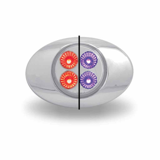 Gray Marker M3 Style Dual Revolution Red/Purple LED (4 Diodes) MARKER