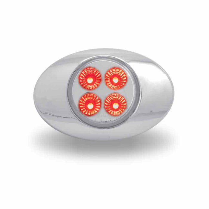 Gray Marker M3 Style Dual Revolution Red/White LED (4 Diodes) MARKER