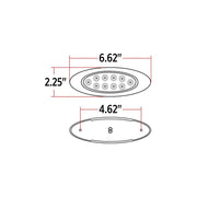 TLED-G4XAPINK Marker M1 Style Dual Revolution Amber/Pink LED (10 Diodes) m1 Black