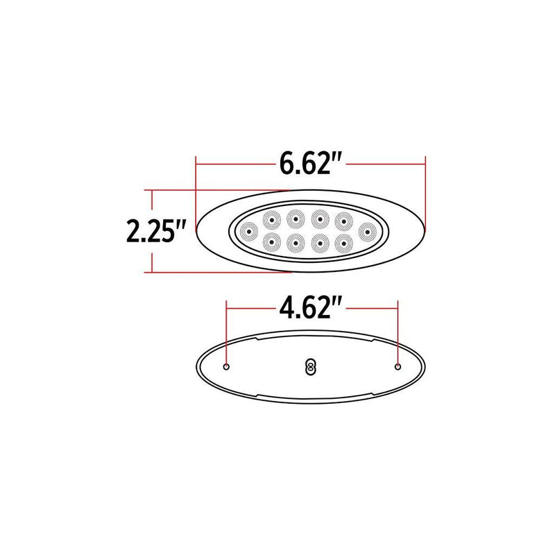 TLED-G4XAPINK Marker M1 Style Dual Revolution Amber/Pink LED (10 Diodes) m1 Black