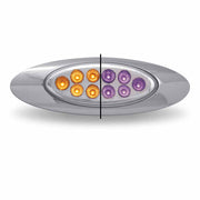 TLED-G4XAP Marker M1 Style Dual Revolution Amber/Purple LED (10 Diodes) m1 Gray
