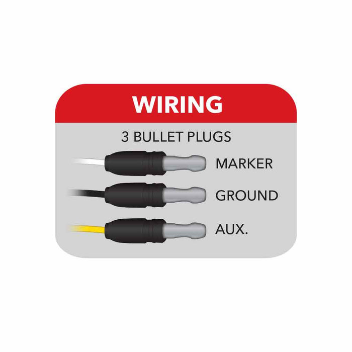 Light Gray Marker M1 Style Dual Revolution Amber/Purple LED (10 Diodes) #TLED-G4XAP MARKER