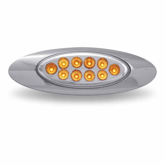 Gray Marker M1 Style Clear Amber LED (10 Diodes) TLED-G4XCA MARKER