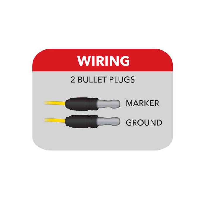 Light Gray Marker M1 Style Clear Amber LED (10 Diodes) TLED-G4XCA MARKER