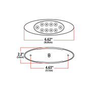 TLED-G4XRG Marker M1 Style Dual Revolution Red/Green LED (10 Diodes) m1 Beige