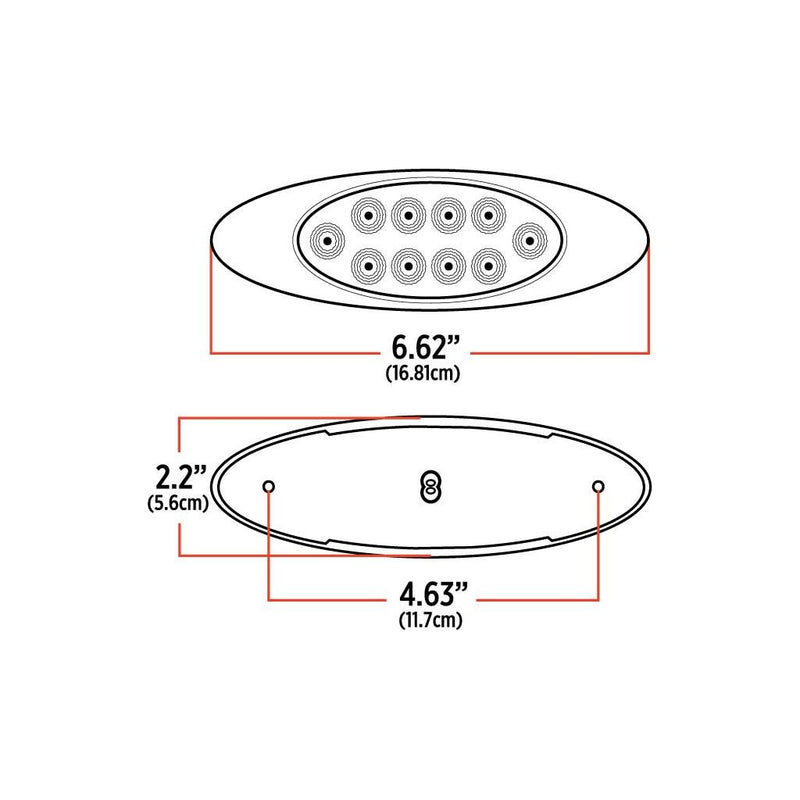 TLED-G4XR Marker M1 Style Red LED (10 Diodes) m1 Beige