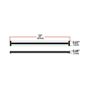 TLED-GL24SW 24" Glow Series Strip Light - Side Shine - White 24" glow strip Black