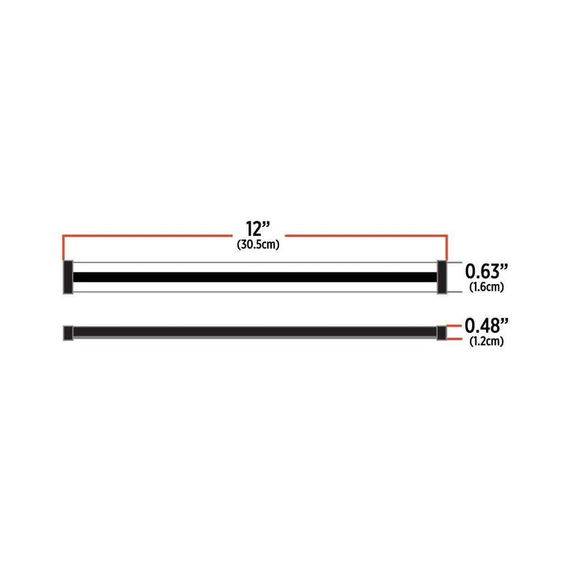 TLED-GL48SW 48" Glow Series Strip Light - Side Shine - White Glow Strips Black