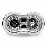 TLED-H104 “Retro Series” LED Projector Headlight Assembly with Glow Position & Marker LED Accents – Chrome (Driver Side) RETRO SERIES HEADLIGHT Light Gray