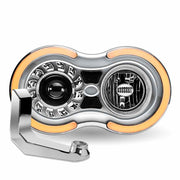 TLED-H107 “Retro Series” LED Projector Headlight Assembly with Glow Position & Marker LED Accents & Mounting Bracket – Chrome (Passenger Side) RETRO SERIES HEADLIGHT Gray