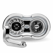 TLED-H107 “Retro Series” LED Projector Headlight Assembly with Glow Position & Marker LED Accents & Mounting Bracket – Chrome (Passenger Side) RETRO SERIES HEADLIGHT Light Gray