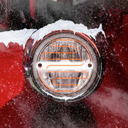 TLED-H119 7″ Heated LED Reflector Headlight with Glow Position LED Accent – Combination High & Low Beam | 2200 Lumens HEADLIGHT Dark Slate Gray