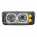 Light Slate Gray TLED-H120 Universal LED Projector Headlight Assembly with Glow Position Halos & Marker LEDs – Chrome (Driver Side) HEADLIGHT