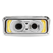 Universal LED Projector Headlight Assembly with Glow Position & Marker LED Accents (Choose Side and Color) HEADLIGHT Driver / Black,Driver / Chrome,Passenger / Black,Passenger / Chrome Light Gray