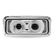 TLED-H127 RECT HEATED BACKLIT CHROME HEADLIGHT ASSEMBLY; PASS SIDE HEADLIGHT Light Gray