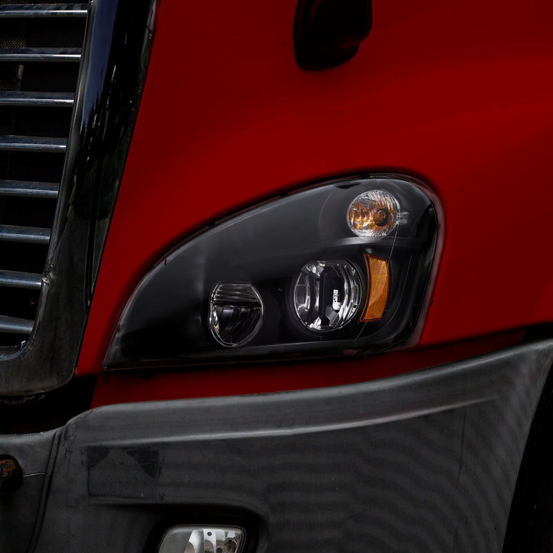 FTL. Cascadia LED Reflector Headlight Assembly – Black (Choose Side)