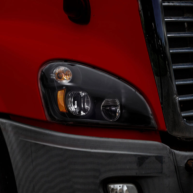 FTL. Cascadia LED Reflector Headlight Assembly – Black (Choose Side)