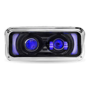 Universal LED Projector Headlight Assembly with Glow Position & Marker LED Accents (Choose Side and Color) HEADLIGHT Driver / Black,Driver / Chrome,Passenger / Black,Passenger / Chrome Dark Slate Gray