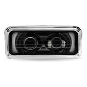 TLED-H136 Universal Heated LED Projector Headlight Assembly with Glow Position & Marker LED Accents – Black (Driver Side) HEADLIGHT Black