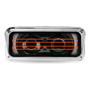 TLED-H137 Universal Heated LED Projector Headlight Assembly with Glow Position & Marker LED Accents – Black (Passenger Side) HEADLIGHT Black